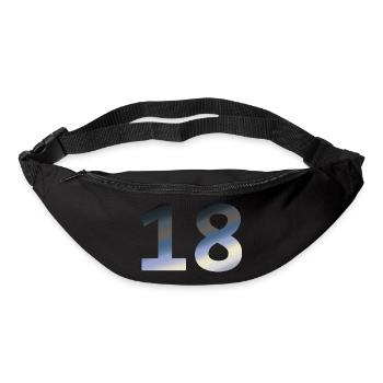 geburtstagsfeier, 18 farbverlauf tagesanbruch - Gürteltasche - Schwarz - Vorne