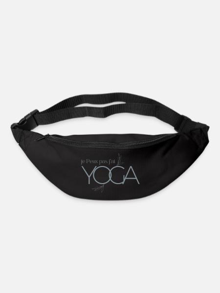 Je peux pas j'ai yoga - Sac banane - noir