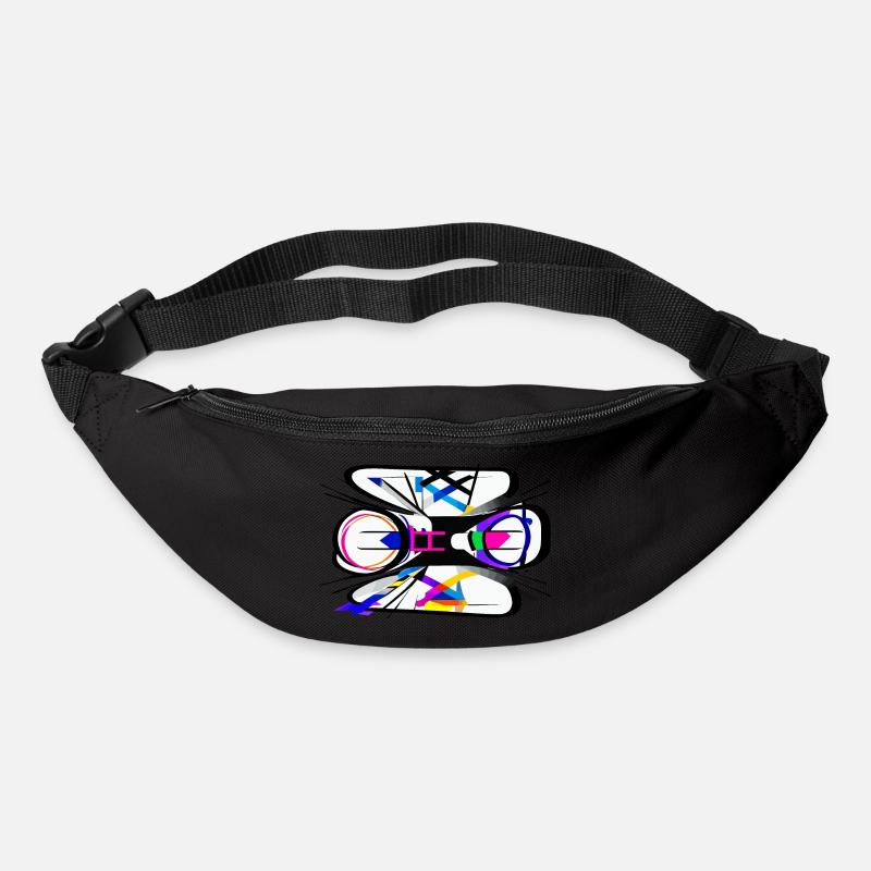 Tragischer Schmetterling - Gürteltasche - Schwarz