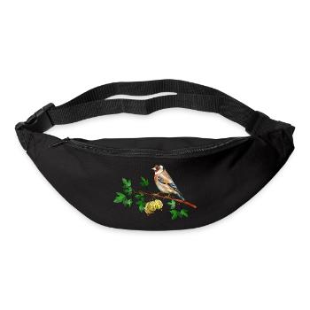 Bunter Vogel - Gürteltasche - Schwarz - Vorne