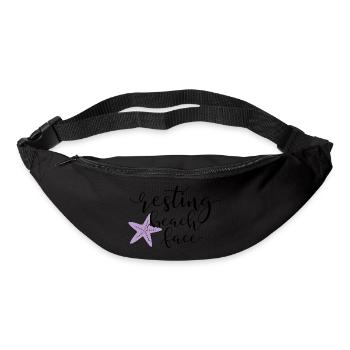 Resting Beach Face - Gürteltasche - Schwarz - Vorne