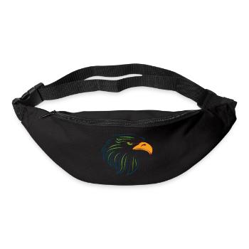 EAGLE LOGO - Sac banane - noir - Devant