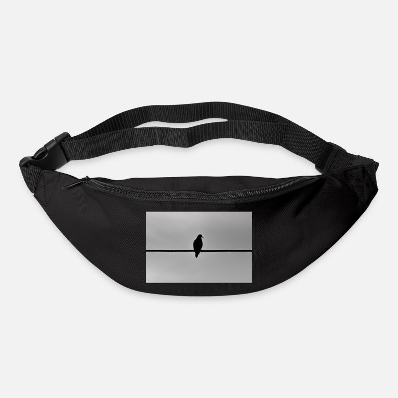 Die Taube - Gürteltasche - Schwarz