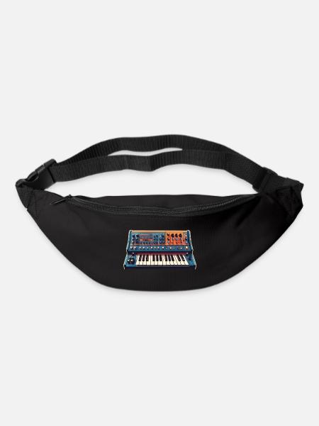 Analoger Vintage Synthesizer - Gürteltasche - Schwarz