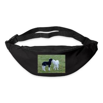 Lämmer schwarz weiss - Gürteltasche - Schwarz - Vorne