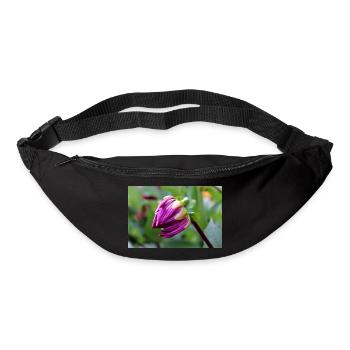 Dahlie rot violett Blüte ,Blume - Gürteltasche - Schwarz - Vorne