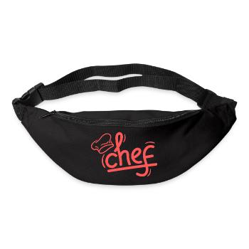 Red Chef Sketch Elegant - Gürteltasche - Schwarz - Vorne