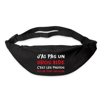 J’ai pas un gros bide les photos qui font grossir - Sac banane - noir - Devant