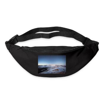 Alpen Glow On Agrafa mountain range in Greece - Bum bag - black - Front