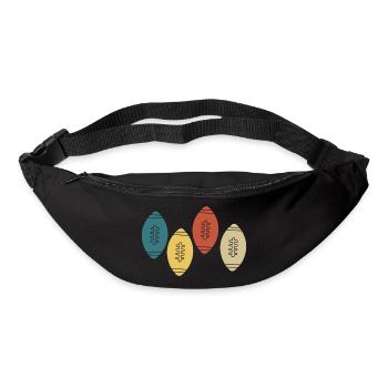Vintage Retro Rugby - Bum bag - black - Front