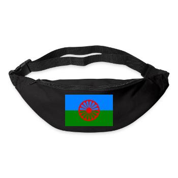 115552801 151272578 drapeau rom - Sac banane - noir - Devant