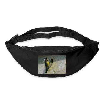Great Tit Feeding Chicks - Bum bag - black - Front