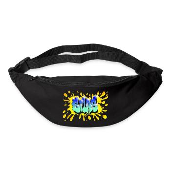 Graffiti SILAS NAME CADEAU ANNIVERSAIRE NAISSANCE - Sac banane - noir - Devant