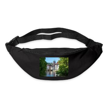 Cityscape of Esslingen am Neckar from Agnesbrücke - Bum bag - black - Front