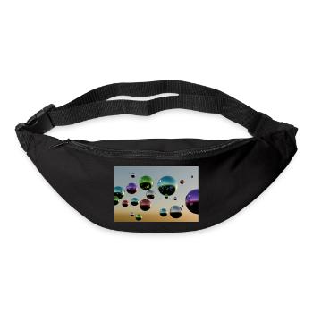 Bulle multicolore - Sac banane - noir - Devant