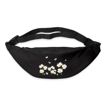 Flowers, Daisies and Butterflies - Bum bag - black - Front