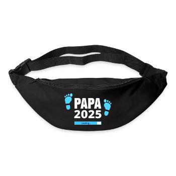 Dad 2025 Loading - Gift for Fathers-to-be - Bum bag - black - Front