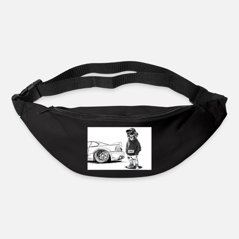Teckel accordeur - Sac banane - noir