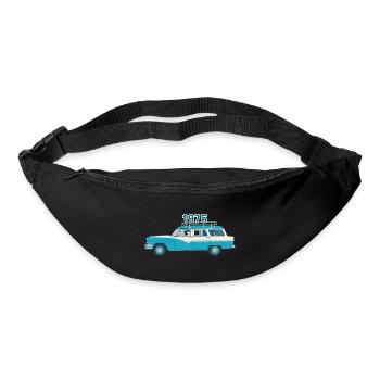 1975 Oldtimer mit Holzdach - Gürteltasche - Schwarz - Vorne
