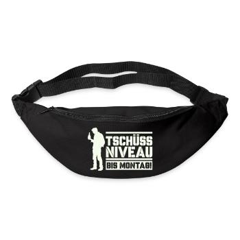 Bye bye niveau jusqu’à lundi - Sac banane - noir - Devant