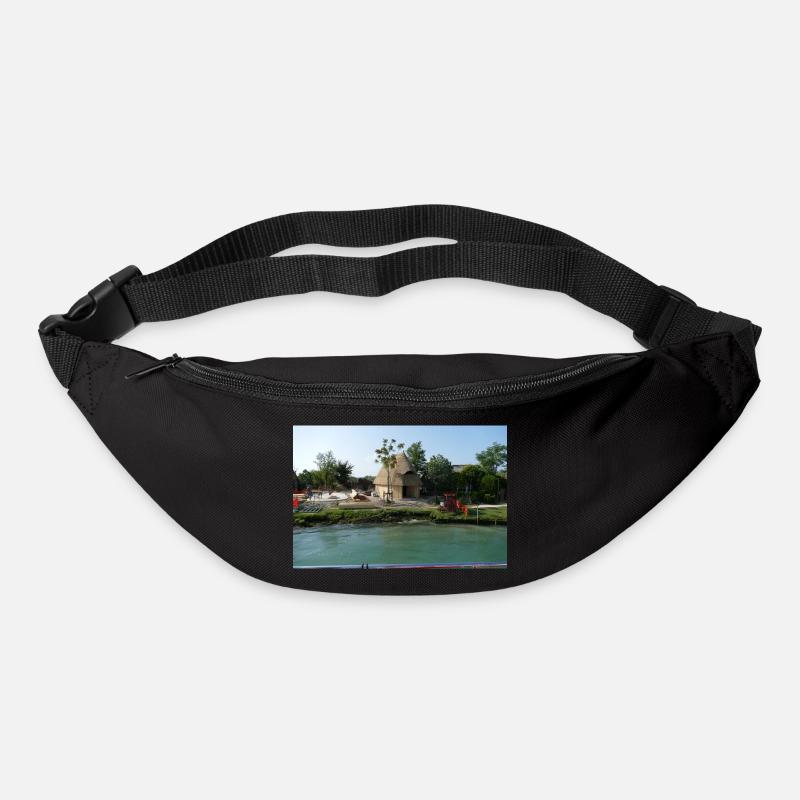 Die Fischerhäuschen von Caorle - Gürteltasche - Schwarz