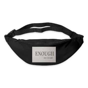 Genug – gerade genug - Gürteltasche - Schwarz - Vorne
