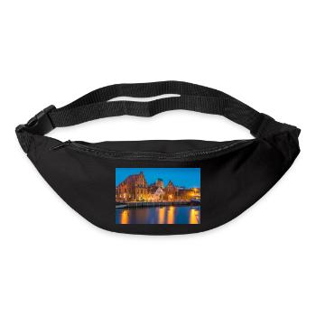 Wismar am Abend - Gürteltasche - Schwarz - Vorne