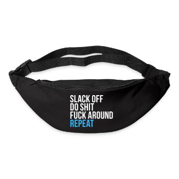 Slack, relâchez, répétez - Sac banane - noir - Devant