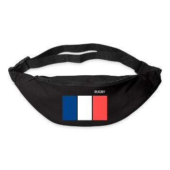 Rugby French Flag - Bum bag - black - Front