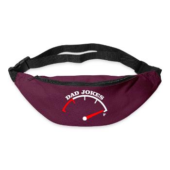 Dad Jokes Meter Tee Design - Bum bag - burgundy - Front
