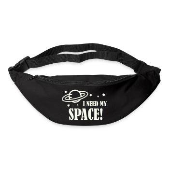 Ich brauche meinen Weltraum! - Gürteltasche - Schwarz - Vorne