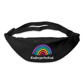 Kindergartenkind Regenbogen - Gürteltasche - Schwarz - Vorne