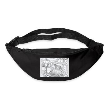 Croquis de cuisine et une journée tout à fait normale - Sac banane - noir - Devant