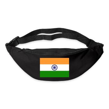 indien, Fahne, Flagge, india - Gürteltasche - Schwarz - Vorne