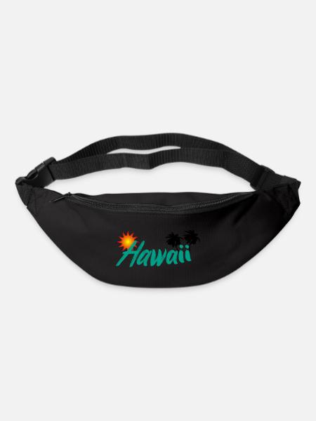 Hawaii Sonne Traumhaft Urlaub Palmen - Gürteltasche - Schwarz