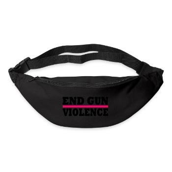 End gun violence - Sac banane - noir - Devant