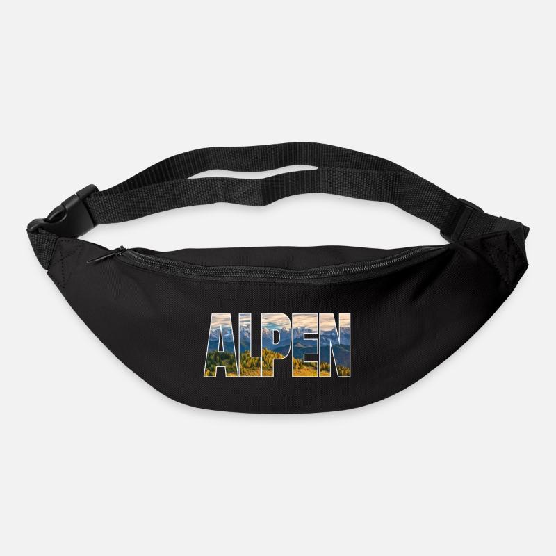 Alpen - Gürteltasche - Schwarz