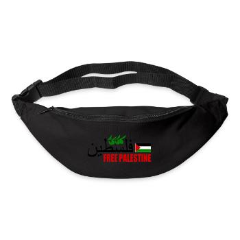 Free palestine فلسطين - Gürteltasche - Schwarz - Vorne