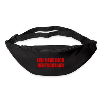 Ich liebe dich deutschland - Gürteltasche - Schwarz - Vorne