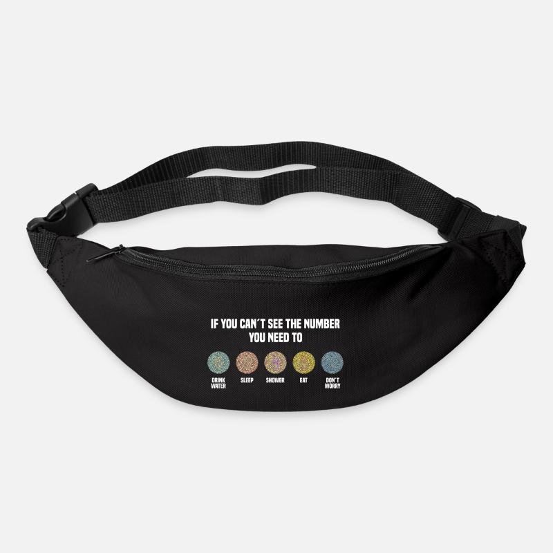 Ishihara Numbers - Don't Worry - Bum bag - black