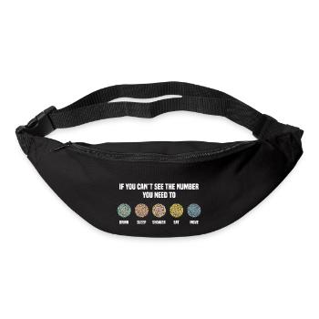 Numéros d’Ishihara - Déplacer - Sac banane - noir - Devant