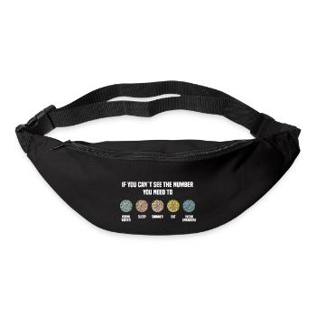 Ishihara Numbers - Wear Sneakers - Gürteltasche - Schwarz - Vorne