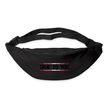 True to you - Lesbian Queer LGBTIQ+ Gay Pride - Gürteltasche - Schwarz - Vorne