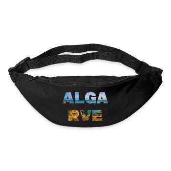 Algarve-Schriftzug mit Ocean Landscape Fill - Gürteltasche - Schwarz - Vorne