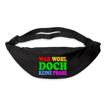 war wohl doch keine phase - Gürteltasche - Schwarz - Vorne