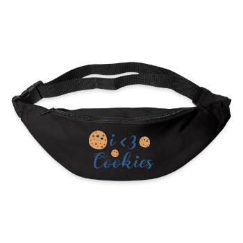 i love cookies - Gürteltasche - Schwarz - Vorne