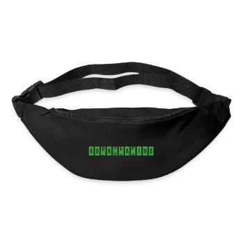 Aquascaping Fish Keeping Rolling Text - Bum bag - black - Front