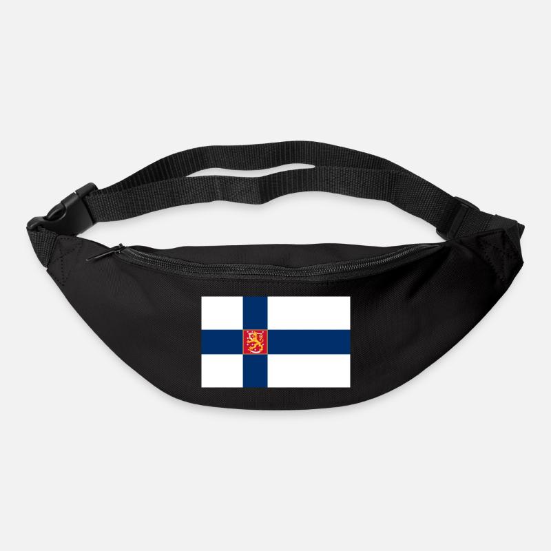 Drapeau d'État de Finlande - Sac banane - noir