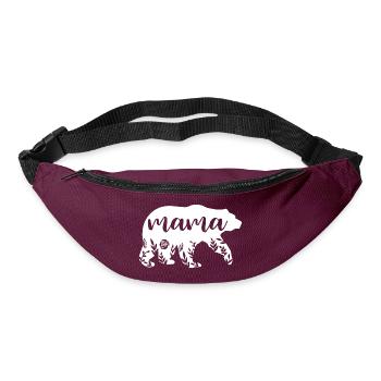 Mama Bär - Gürteltasche - Burgunderrot - Vorne