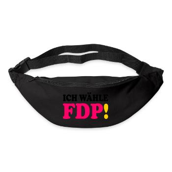 Ich wähle fdp - Gürteltasche - Schwarz - Vorne
